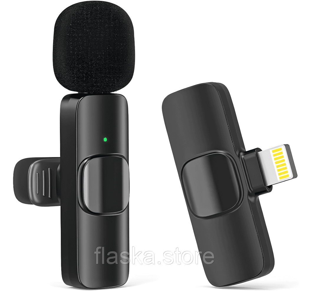 Бездротовий петличний мікрофон K60 для iPhone, Wireless Mic Lightning K60