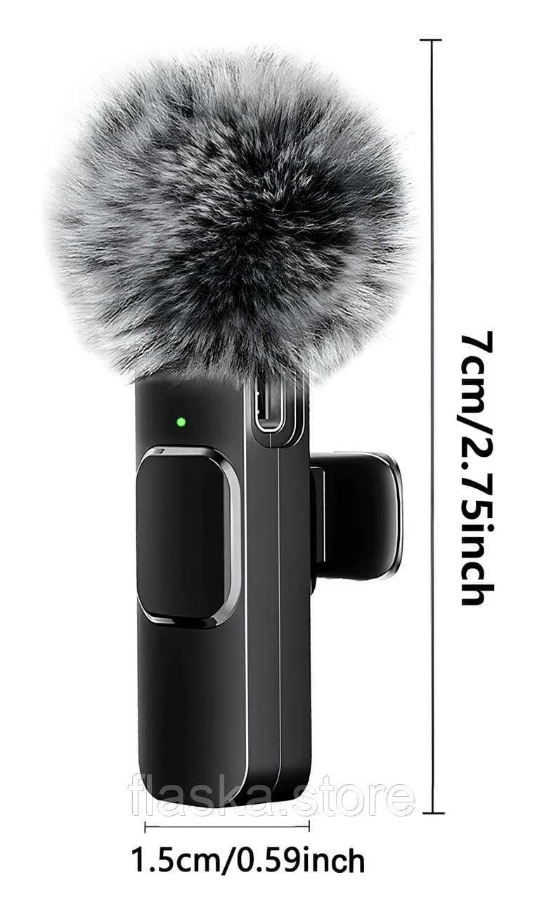 Бездротовий петличний мікрофон K60 для iPhone, Wireless Mic Lightning K60