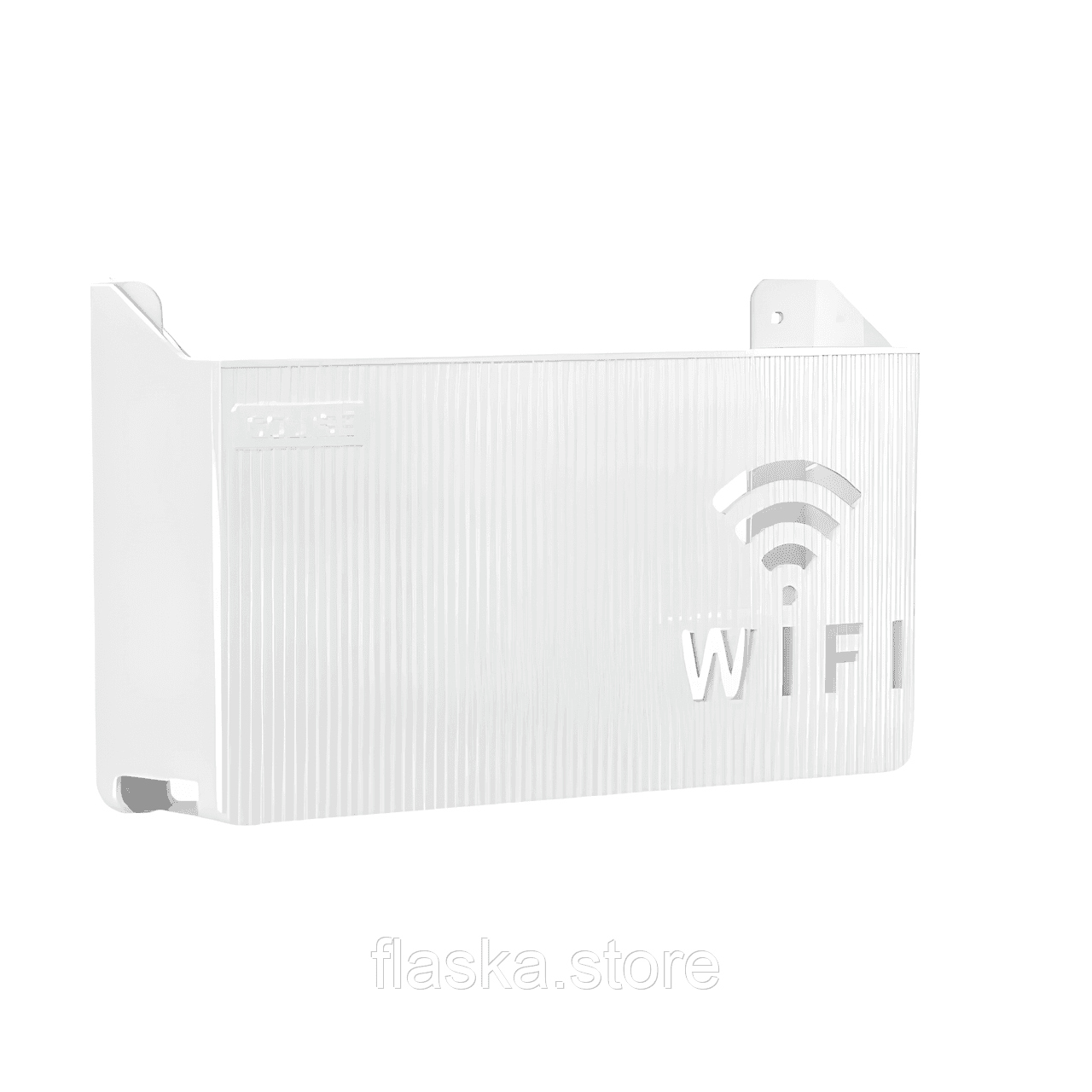 Полиця-підставка для Wi-Fi роутера COLNSE, настінна, 24,5×14×6 см, біла
