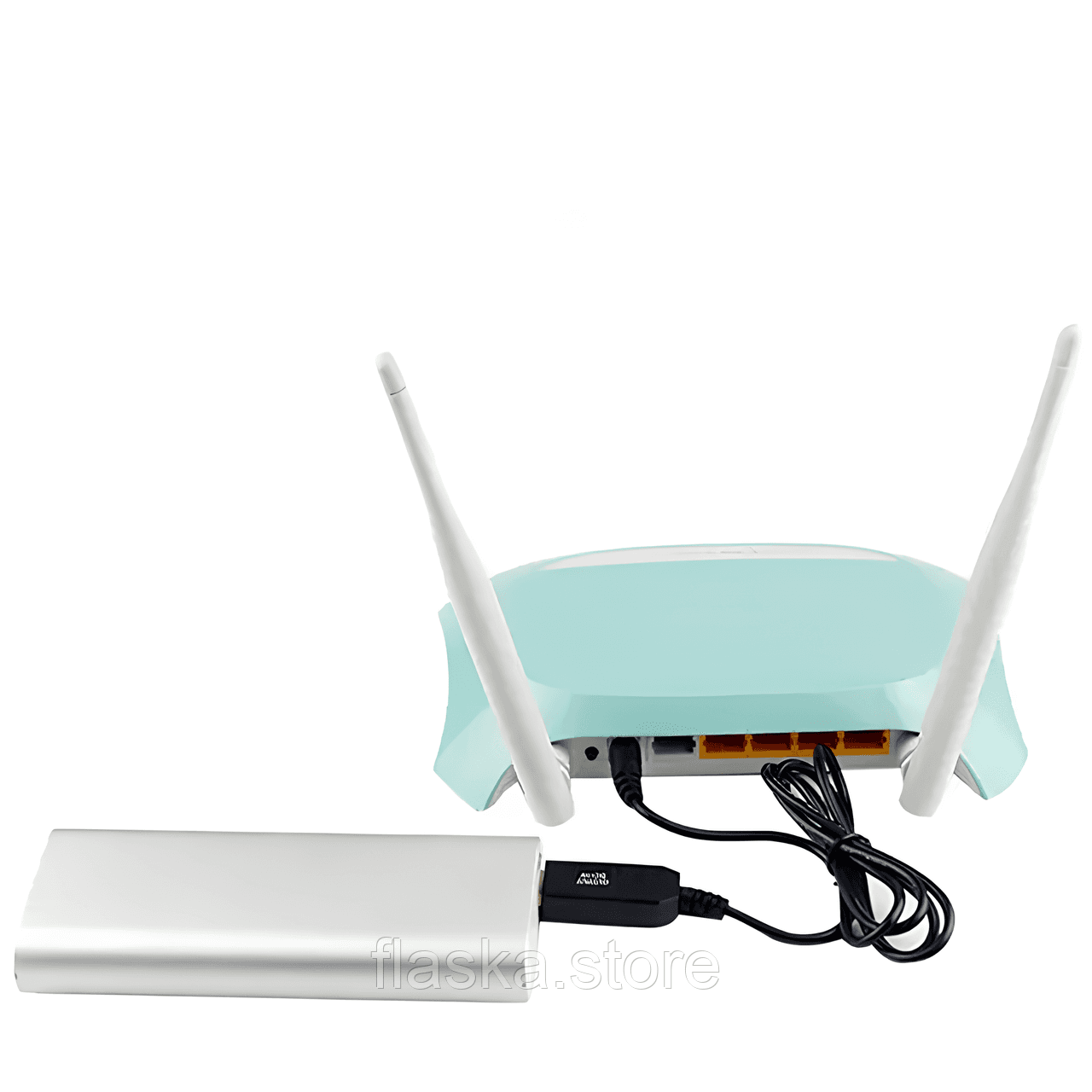 Кабель для живлення Wi-Fi роутера від повербанка  USB → DC кабель із перетворенням 5V→12V (5.5×2.1 мм) / 9V→12V (5.5×2.1 мм)