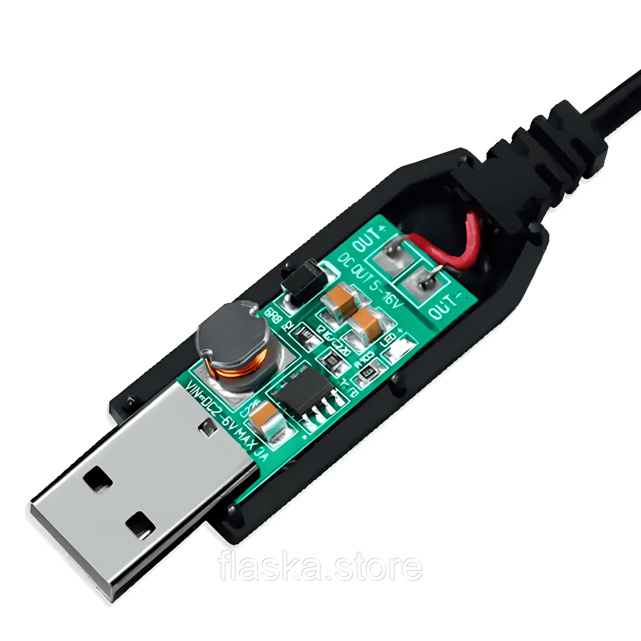 Кабель для живлення Wi-Fi роутера від повербанка  USB → DC кабель із перетворенням 5V→12V (5.5×2.1 мм) / 9V→12V (5.5×2.1 мм)