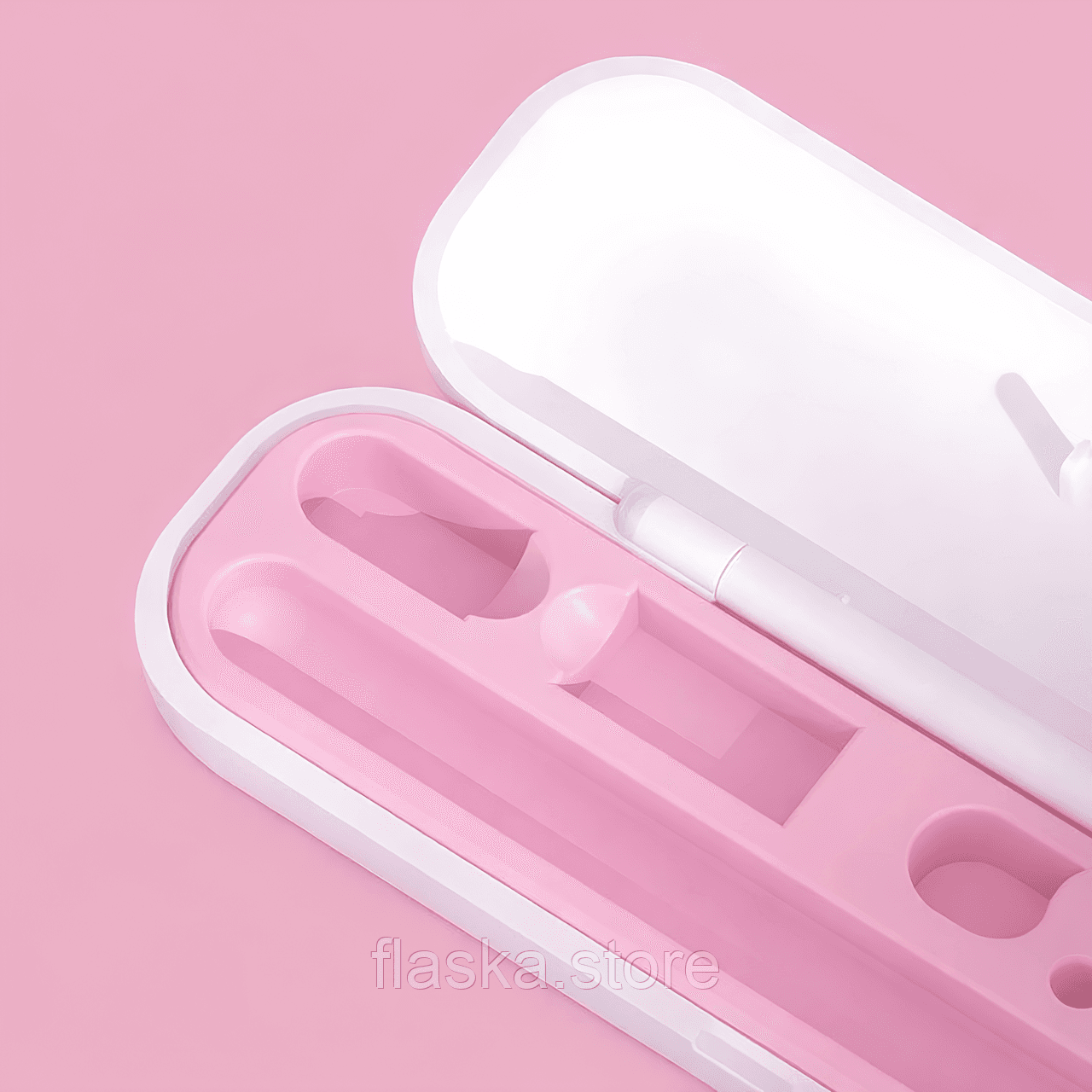 Футляр для стилуса Apple Pencil та інших моделей, рожево-білий