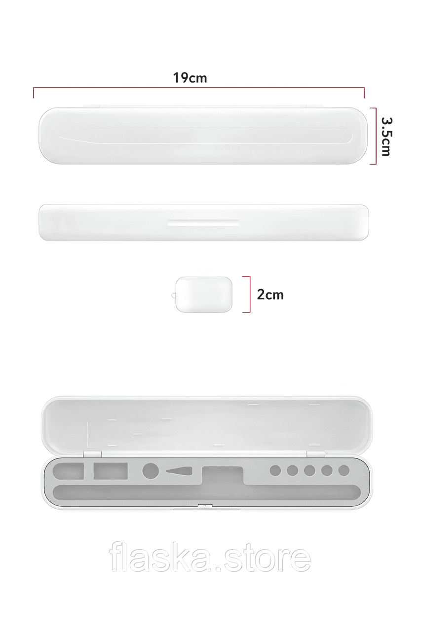 Футляр для стилуса Apple Pencil та інших моделей, сірий