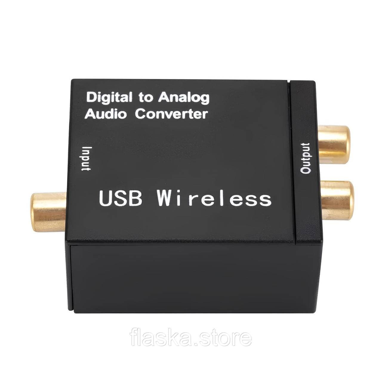 Аудіоконвертер цифро-аналоговий DAC SPDIF / Toslink / Coaxial → RCA з Bluetooth