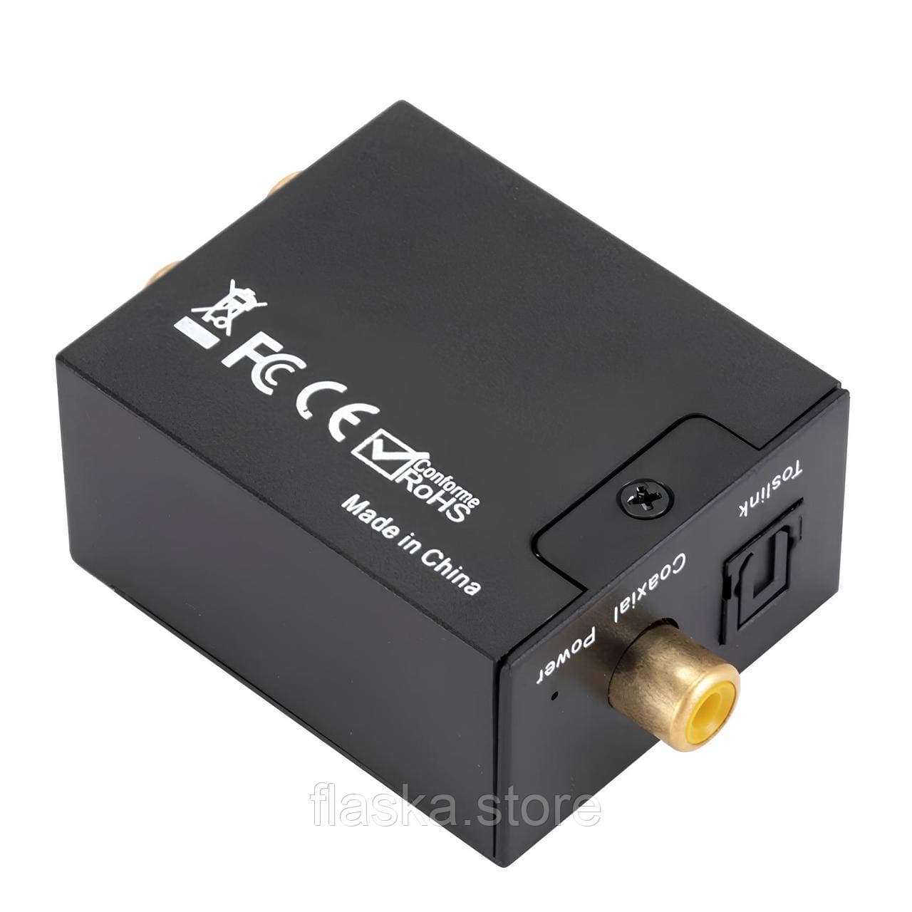 Аудіоконвертер цифро-аналоговий DAC SPDIF / Toslink / Coaxial → RCA з Bluetooth