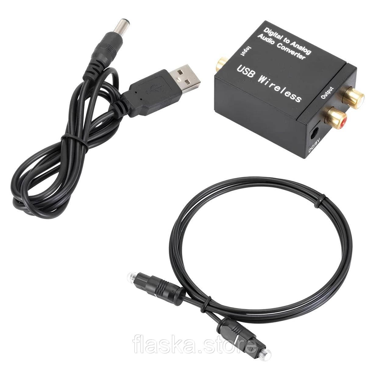 Аудіоконвертер цифро-аналоговий DAC SPDIF / Toslink / Coaxial → RCA з Bluetooth