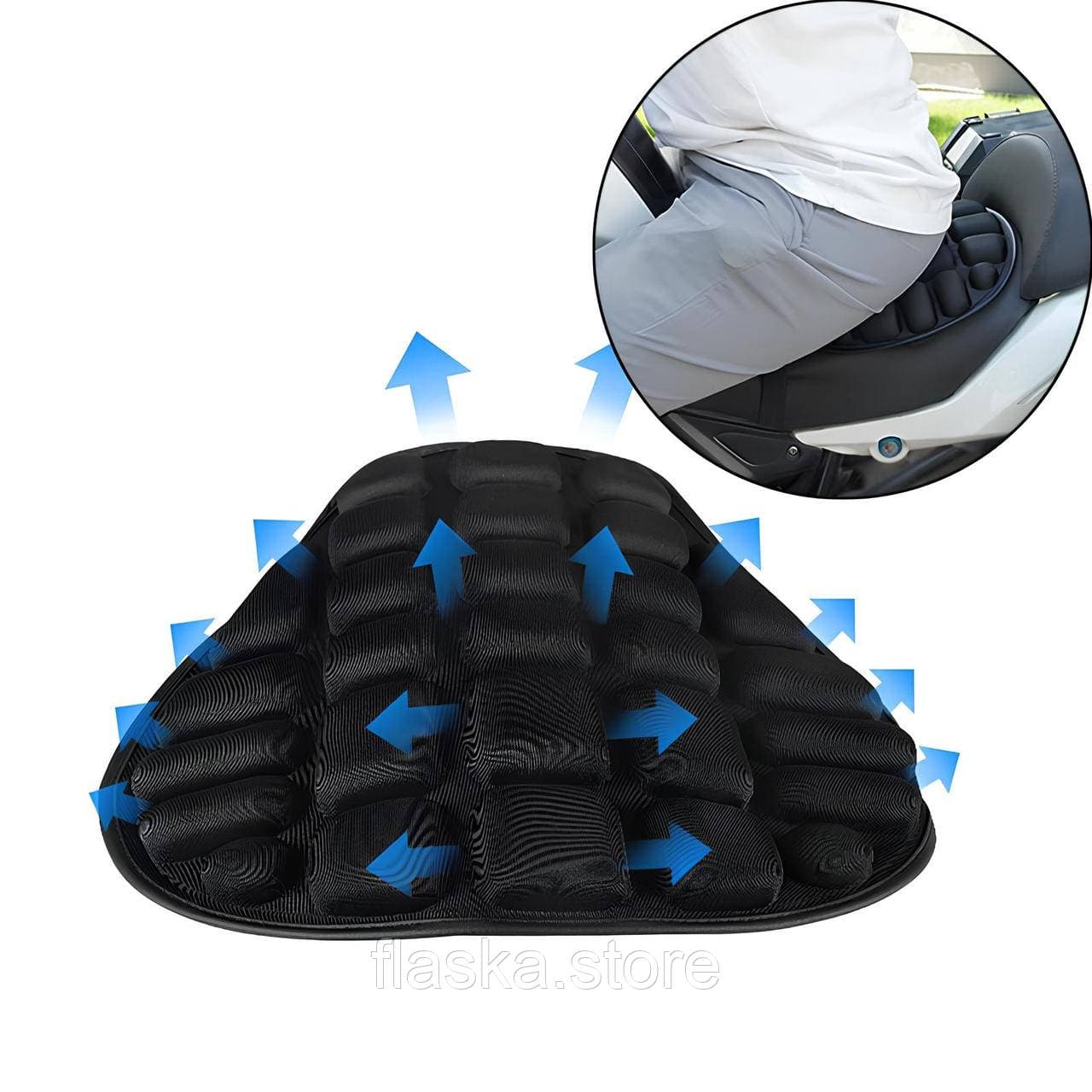 Подушка на сидіння мотоцикла AirFlow Comfort (EVA, антиковзка)