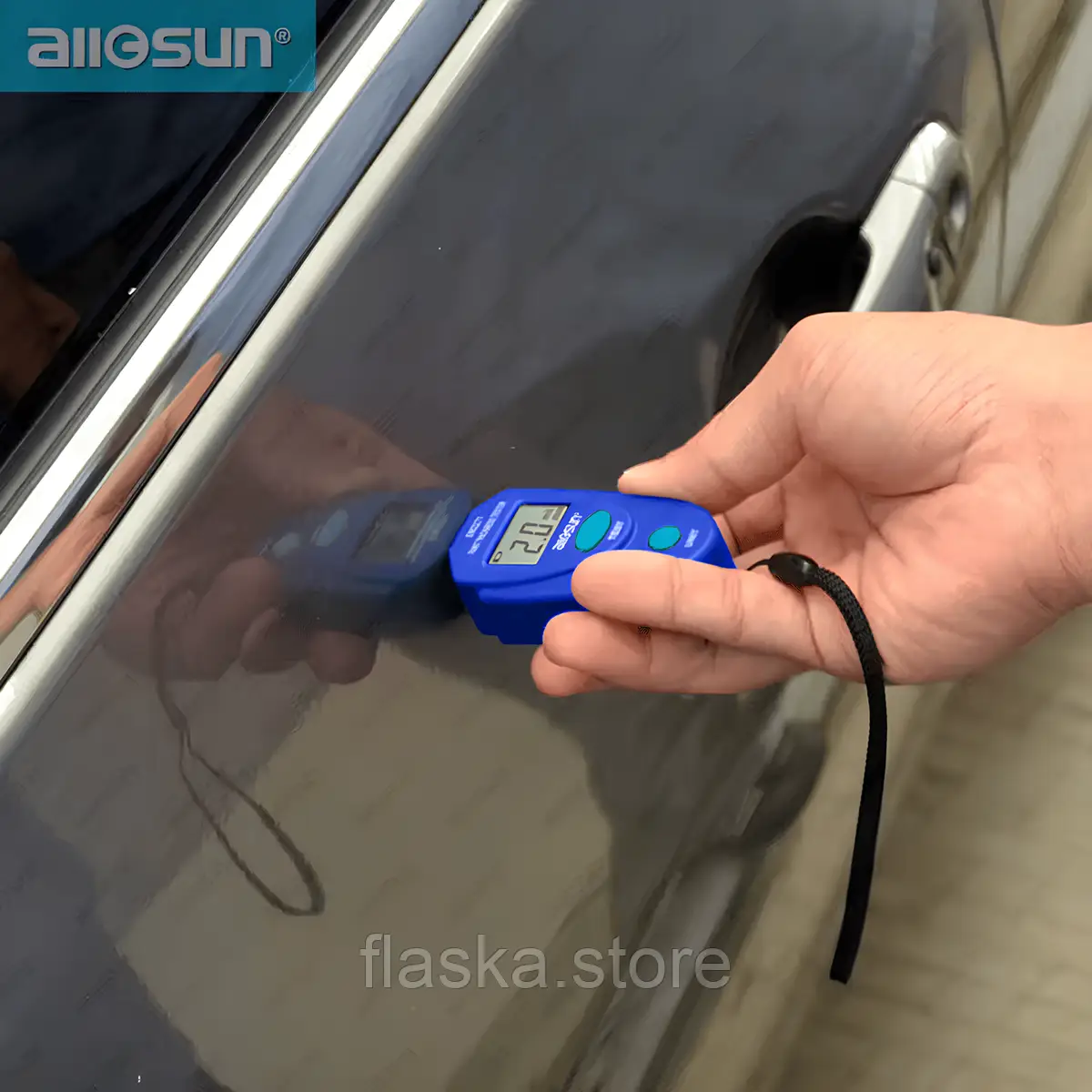 Товщиномір лакофарбового покриття ALLOSUN EM2271 (Прилад для вимірювання товщини фарби)